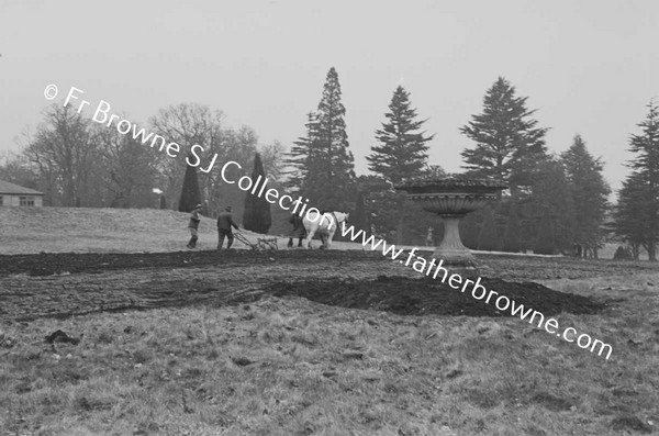 FIRST PLOUGHING OF GARDEN